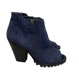 Sapena Spain Chunky Sole Peep Toe Booties